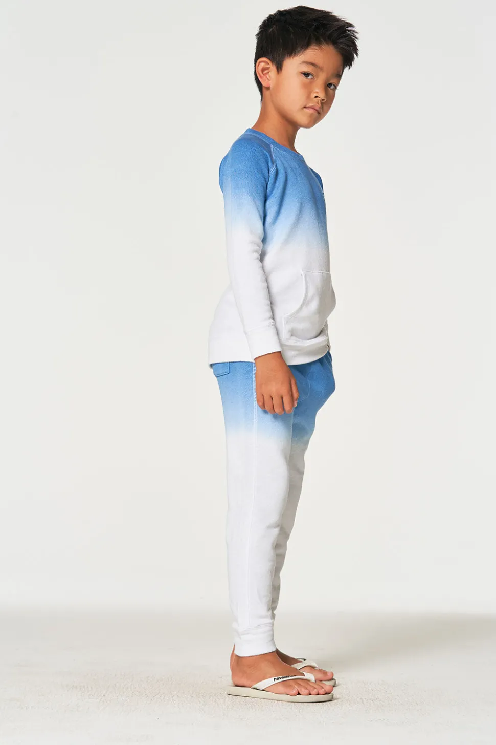 Chaser Brand Boys Linen French Terry Long Sleeve Kanga Pocket Pullover Outlet