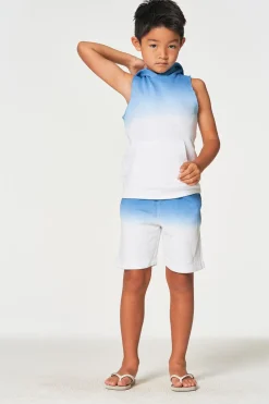 Chaser Brand Boys Linen French Terry Sleeveless Muscle Pullover Hoodie New