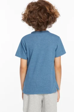 Chaser Brand Boys Niagara Short Sleeve Henley Cheap