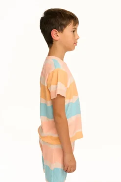 Chaser Brand Boy's Wavy Stripe Tee Sale