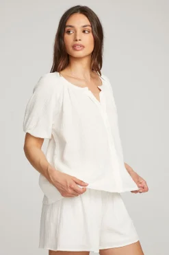 Chaser Brand Brentwood White Blouse Shop