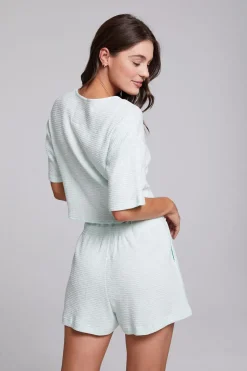 Chaser Brand Bria Aqua Glass Tee Cheap