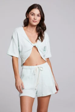 Chaser Brand Bria Aqua Glass Tee Cheap