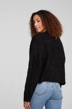 Chaser Brand Bridge Black Onyx Cardigan Hot