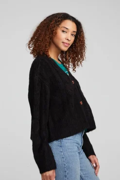 Chaser Brand Bridge Black Onyx Cardigan Hot