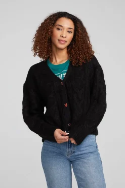 Chaser Brand Bridge Black Onyx Cardigan Hot