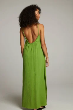 Chaser Brand Bull Piquant Green Maxi Dress Flash Sale