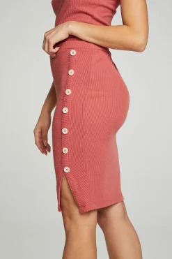 Chaser Brand Button Down Pencil Skirt New