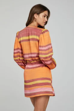 Chaser Brand Cabrillo Mini Dress - Sunset Stripe Best Sale
