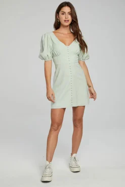 Chaser Brand Calamigos Mini Dress - Sage Cheap
