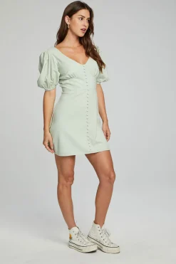 Chaser Brand Calamigos Mini Dress - Sage Cheap