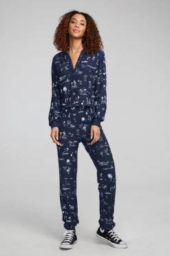 Chaser Brand Cali All Over Icons Henley Top Cheap