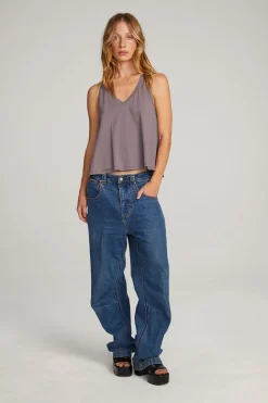 Chaser Brand Carmel Purple Sage Tank Top Cheap