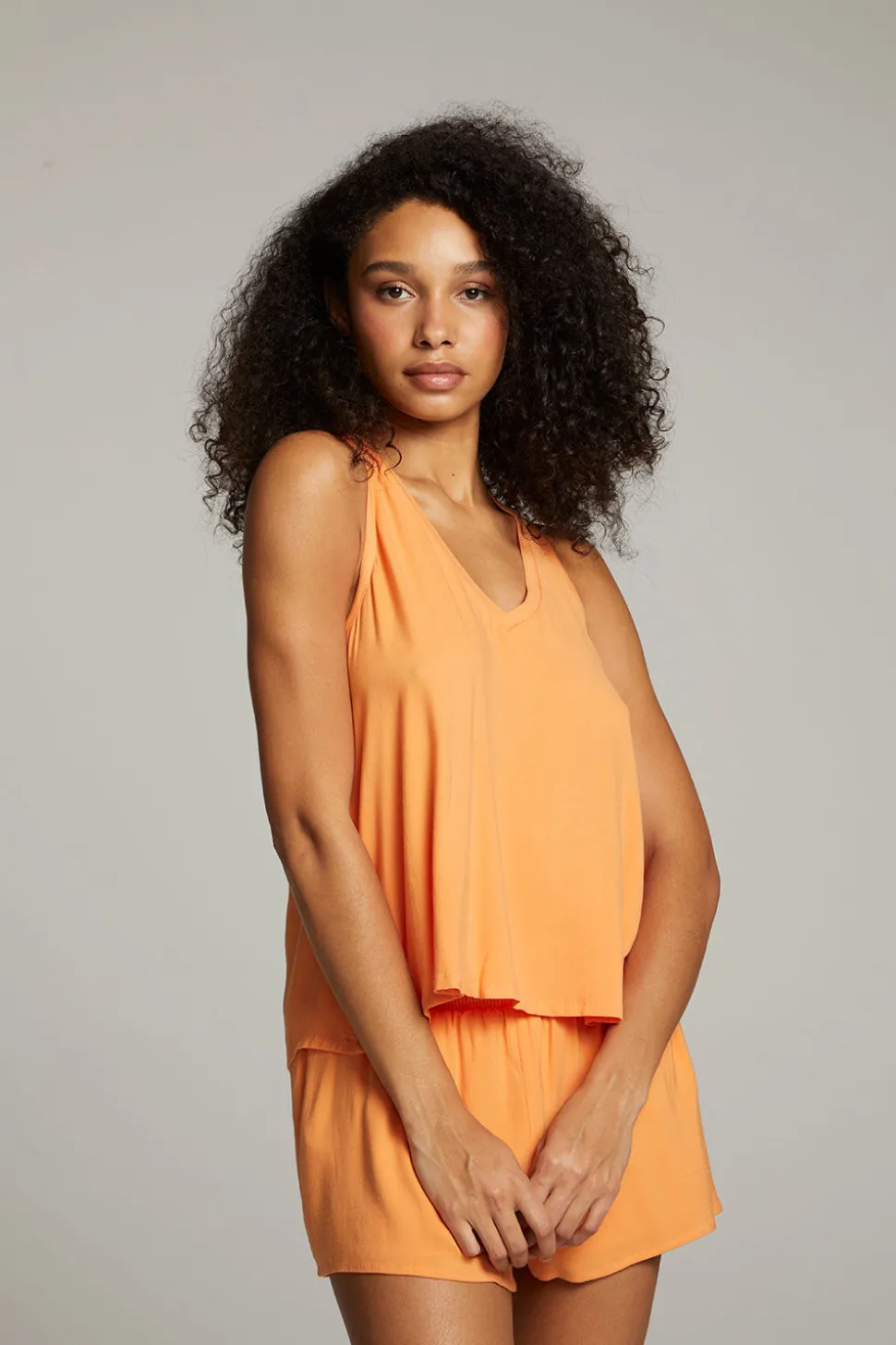 Chaser Brand Carmel Tangerine Tank Top Clearance