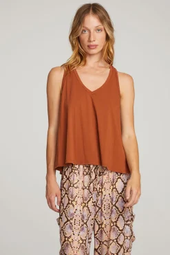 Chaser Brand Carmel Whiskey Tank Top Flash Sale