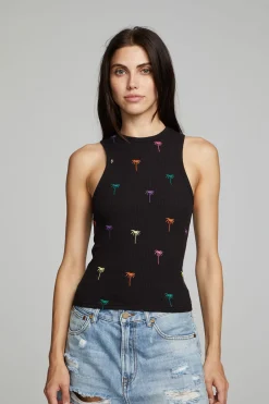 Chaser Brand Carnaby Tank Top Palm Print Hot