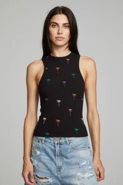 Chaser Brand Carnaby Tank Top Palm Print Hot