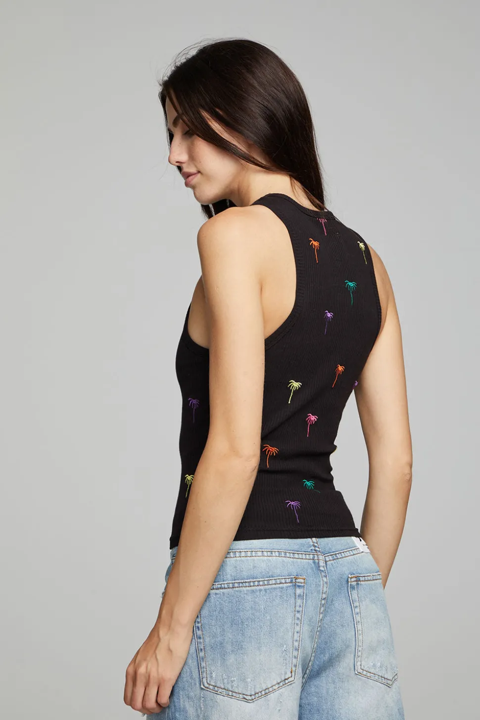 Chaser Brand Carnaby Tank Top Palm Print Hot