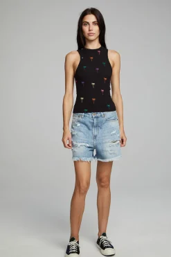 Chaser Brand Carnaby Tank Top Palm Print Hot
