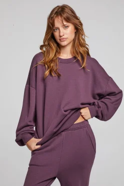 Chaser Brand Casbah Plum Perfect Pullover Best Sale
