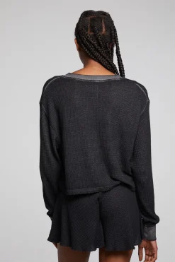 Chaser Brand Casey Licorice Henley Clearance