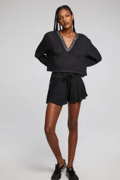 Chaser Brand Casey Licorice Henley Clearance