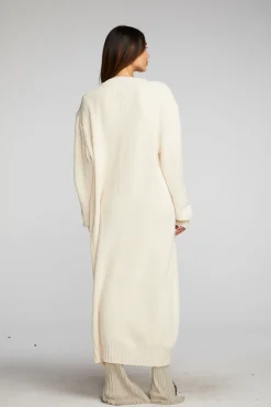 Chaser Brand Chenille Sweater Knit Button Down Long Cardigan Discount