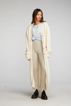 Chaser Brand Chenille Sweater Knit Button Down Long Cardigan Discount