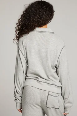 Chaser Brand Church Heather Grey Long Sleeve Cheap