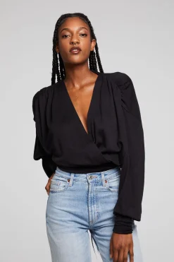 Chaser Brand City Licorice Blouse Fashion