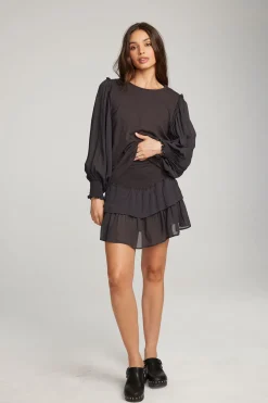 Chaser Brand Clyde Licorice Blouse Sale