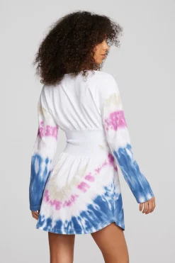 Chaser Brand Coast Cotton Jersey Long Sleeve Mini Dress Hot