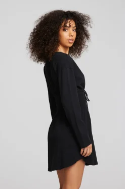 Chaser Brand Coast Cotton Jersey Long Sleeve Mini Dress Flash Sale