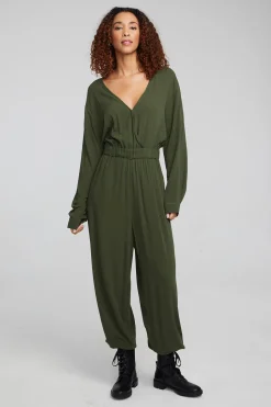 Chaser Brand Colette Forest Night Jumpsuit Outlet