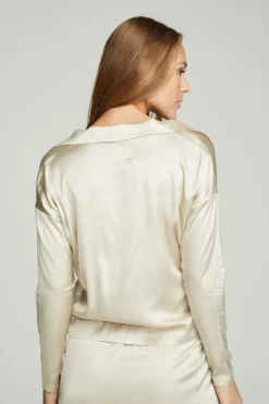 Chaser Brand Collared Half Placket Dolman Clearance