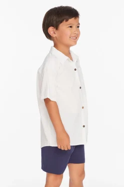 Chaser Brand Collared White Button Down Boys Shirt Cheap