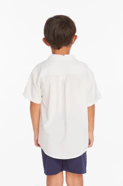 Chaser Brand Collared White Button Down Boys Shirt Cheap