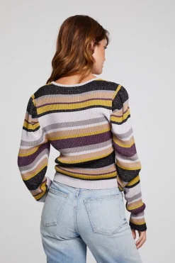Chaser Brand Collins Haight Street Stripe Top New
