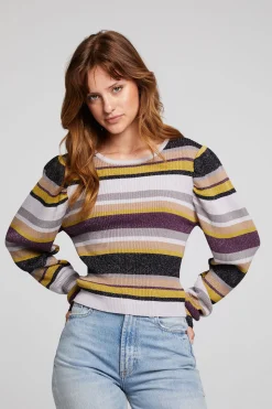 Chaser Brand Collins Haight Street Stripe Top New