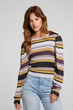 Chaser Brand Collins Haight Street Stripe Top New