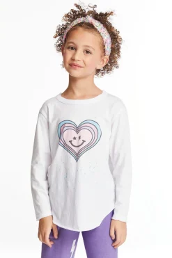 Chaser Brand Colorful Heart Girls Long Sleeve Cheap