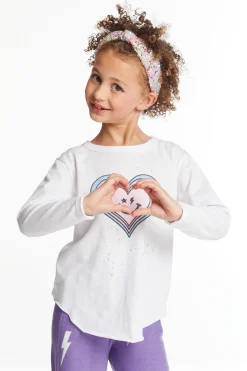Chaser Brand Colorful Heart Girls Long Sleeve Cheap