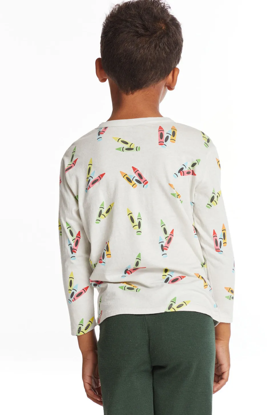 Chaser Brand Coloring Time Boys Long Sleeve Crew Neck Tee Clearance