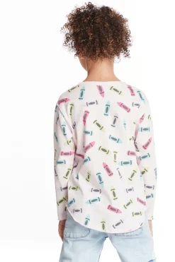 Chaser Brand Coloring Time Girls Long Sleeve New