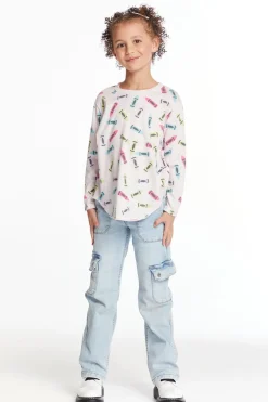 Chaser Brand Coloring Time Girls Long Sleeve New