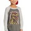 Chaser Brand Cool Dino Boys Long Sleeve Tee Cheap