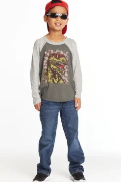 Chaser Brand Cool Dino Boys Long Sleeve Tee Cheap