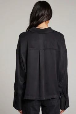 Chaser Brand Corall Licorice Button Up Discount
