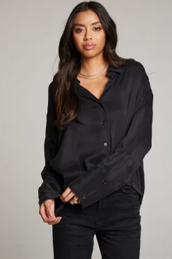 Chaser Brand Corall Licorice Button Up Discount