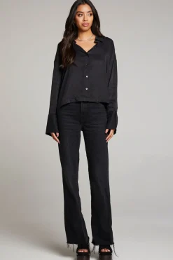 Chaser Brand Corall Licorice Button Up Discount